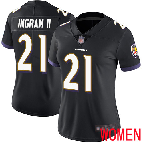 Baltimore Ravens Limited Black Women Mark Ingram II Alternate Jersey NFL Football #21 Vapor Untouchable